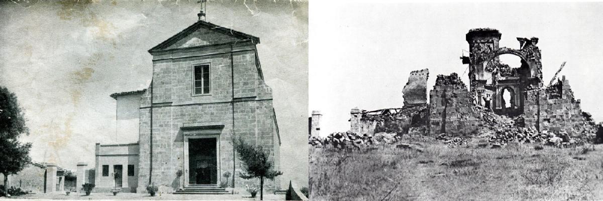 la chiesa di santa maria di zena prima e dopo i bombardamenti